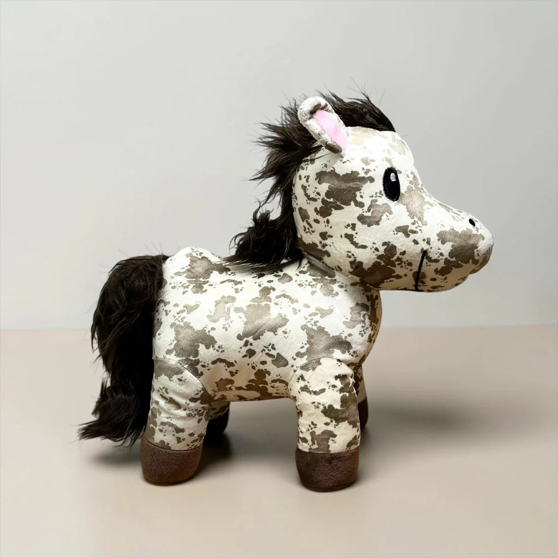 Beige Cowprint Horse Farm Pal