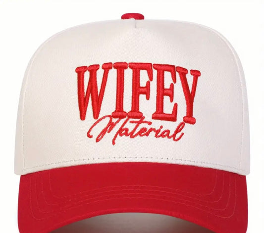 Red Wifey Material Hat