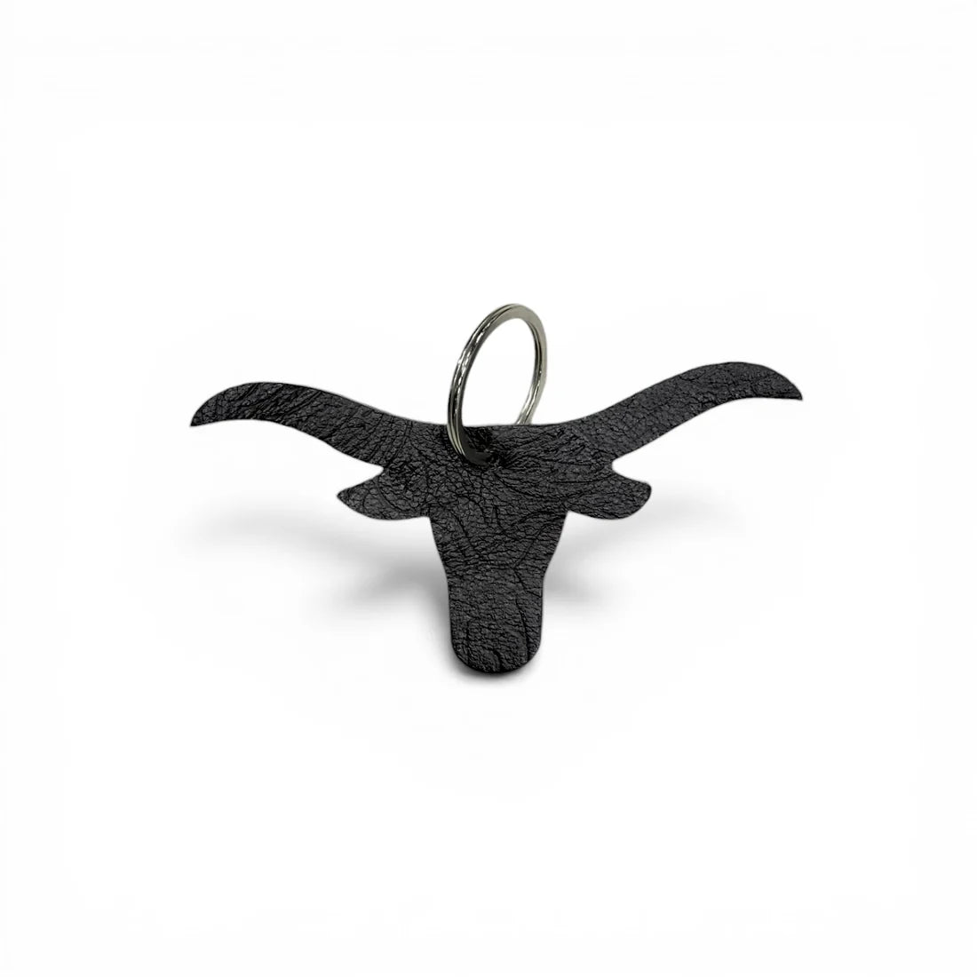 Longhorn Leather Keychain