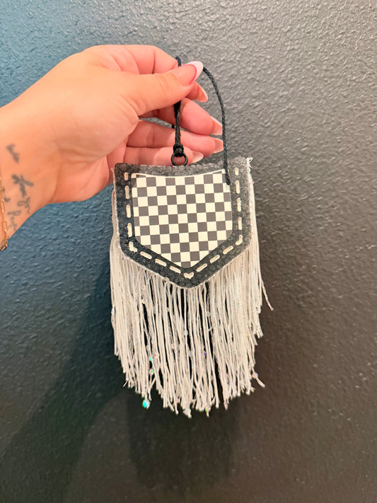 Checkered Pocket Car Freshie
