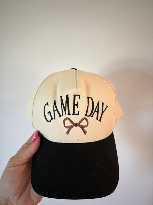 Black Game Day Hat