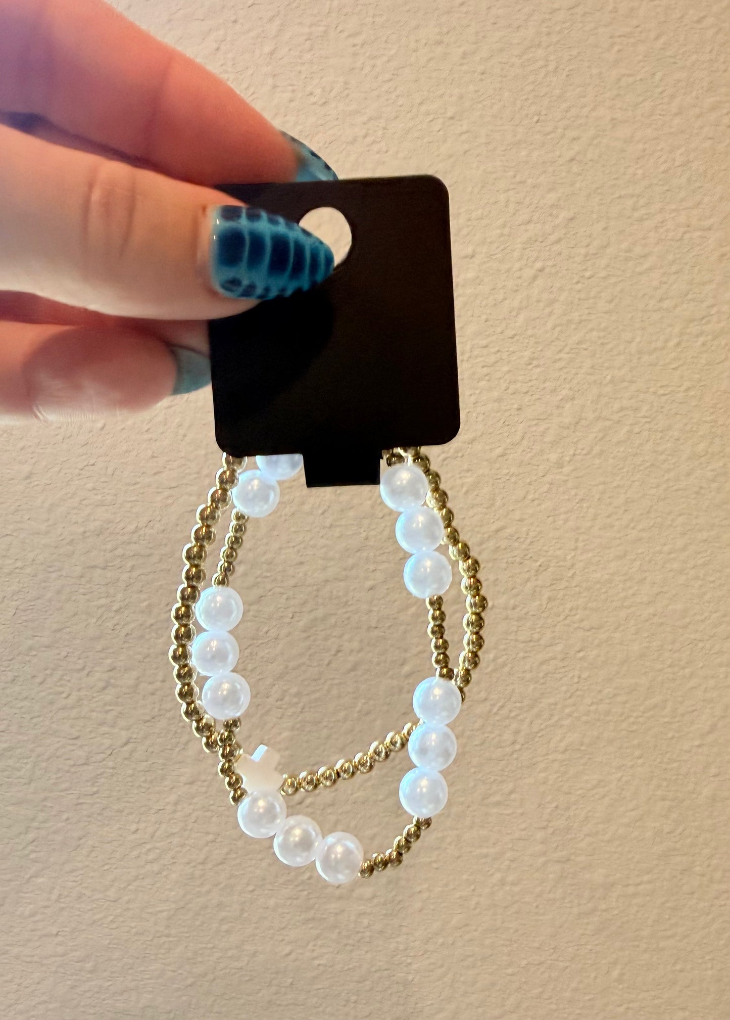 Pearl & Cross Bracelets