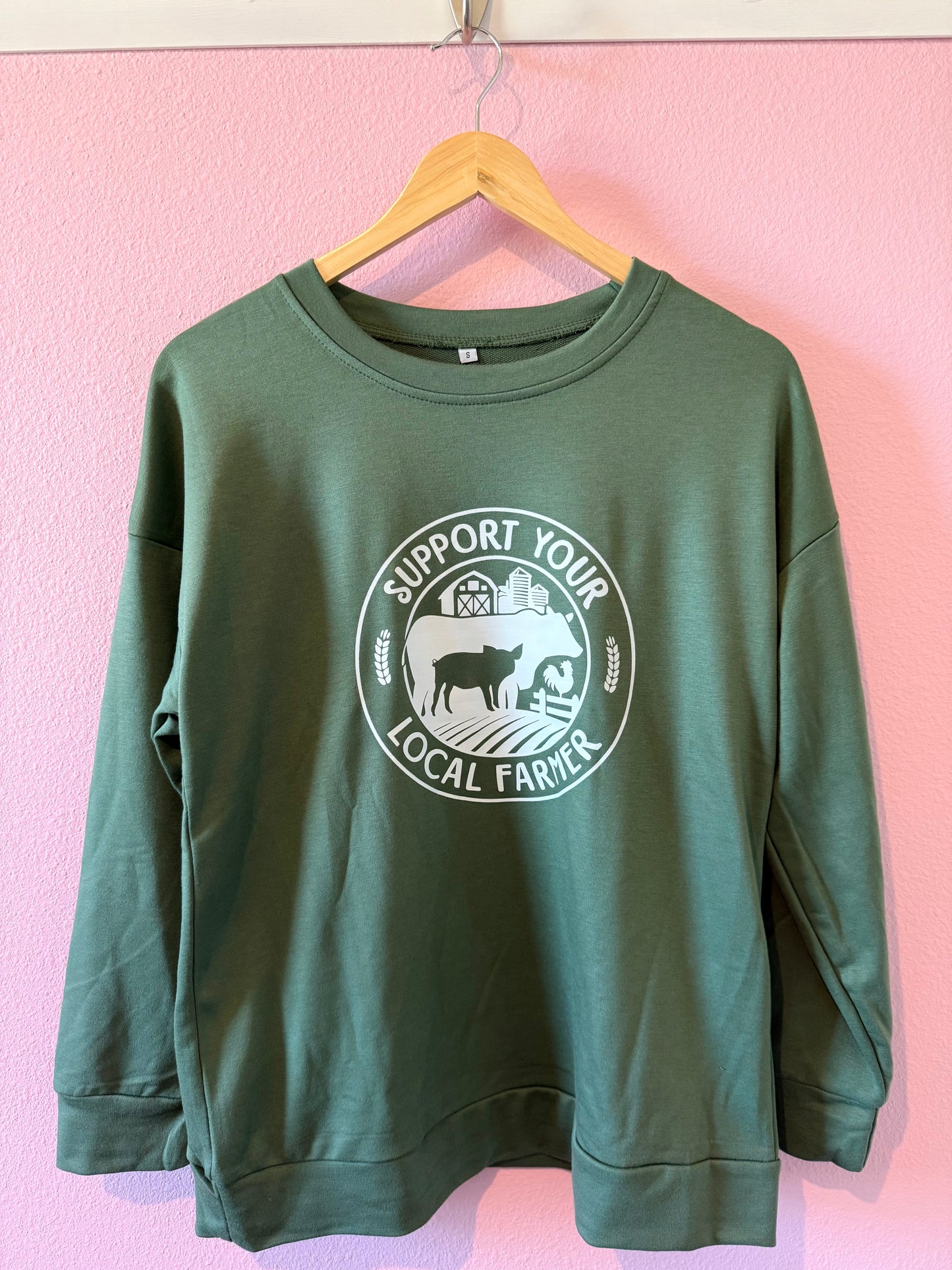 Support Local Farmer Long Sleeve Tee