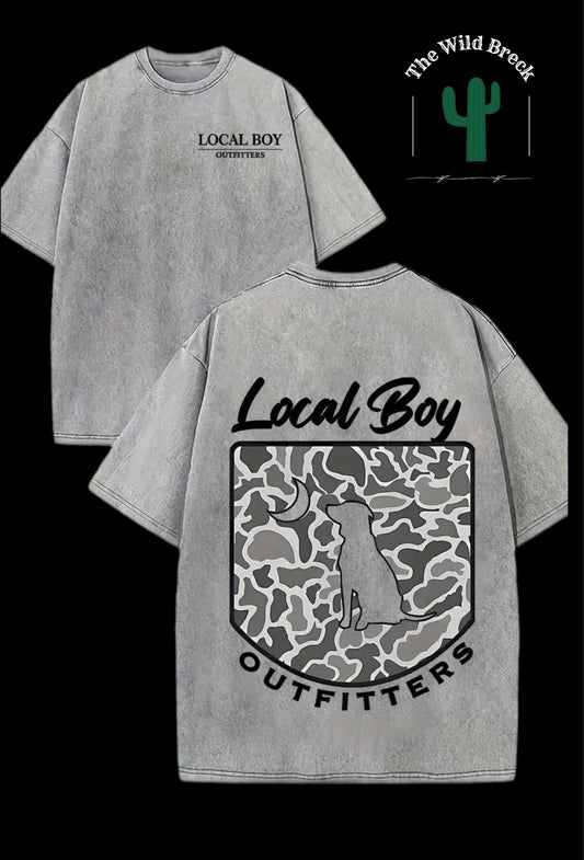 Local Boy Light Gray Mens Tee