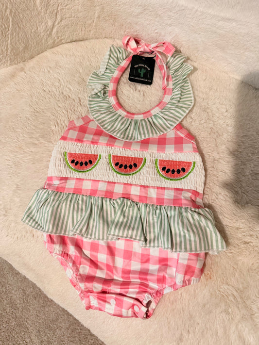 Watermelon Baby Girl Bubble