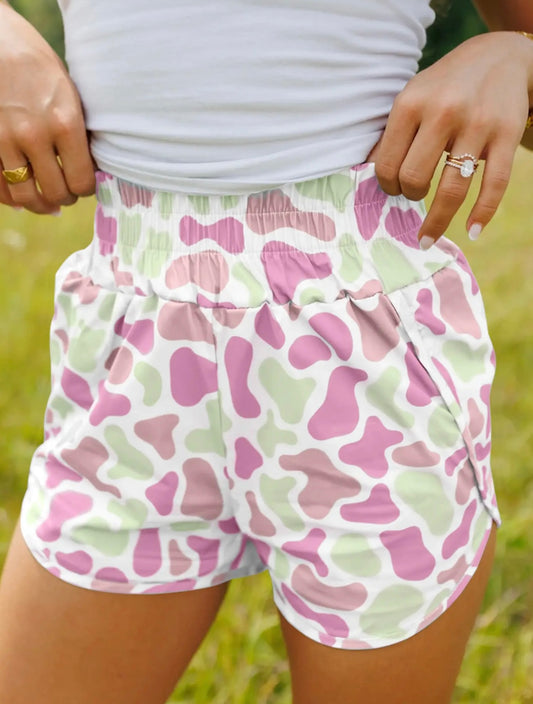 Pink Camo Athletic Shorts