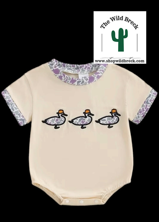 Duck & Camo Baby Boy Bubble