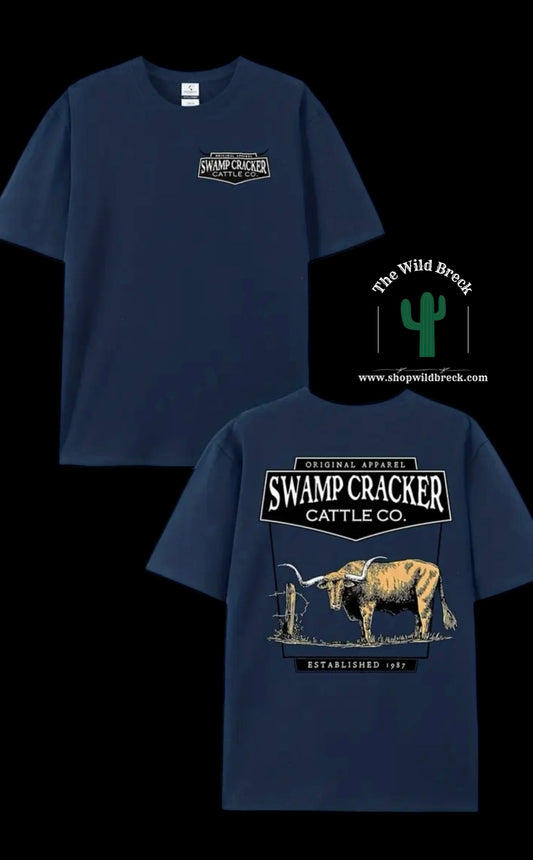 Swamp Cracker Navy Men’s Tee