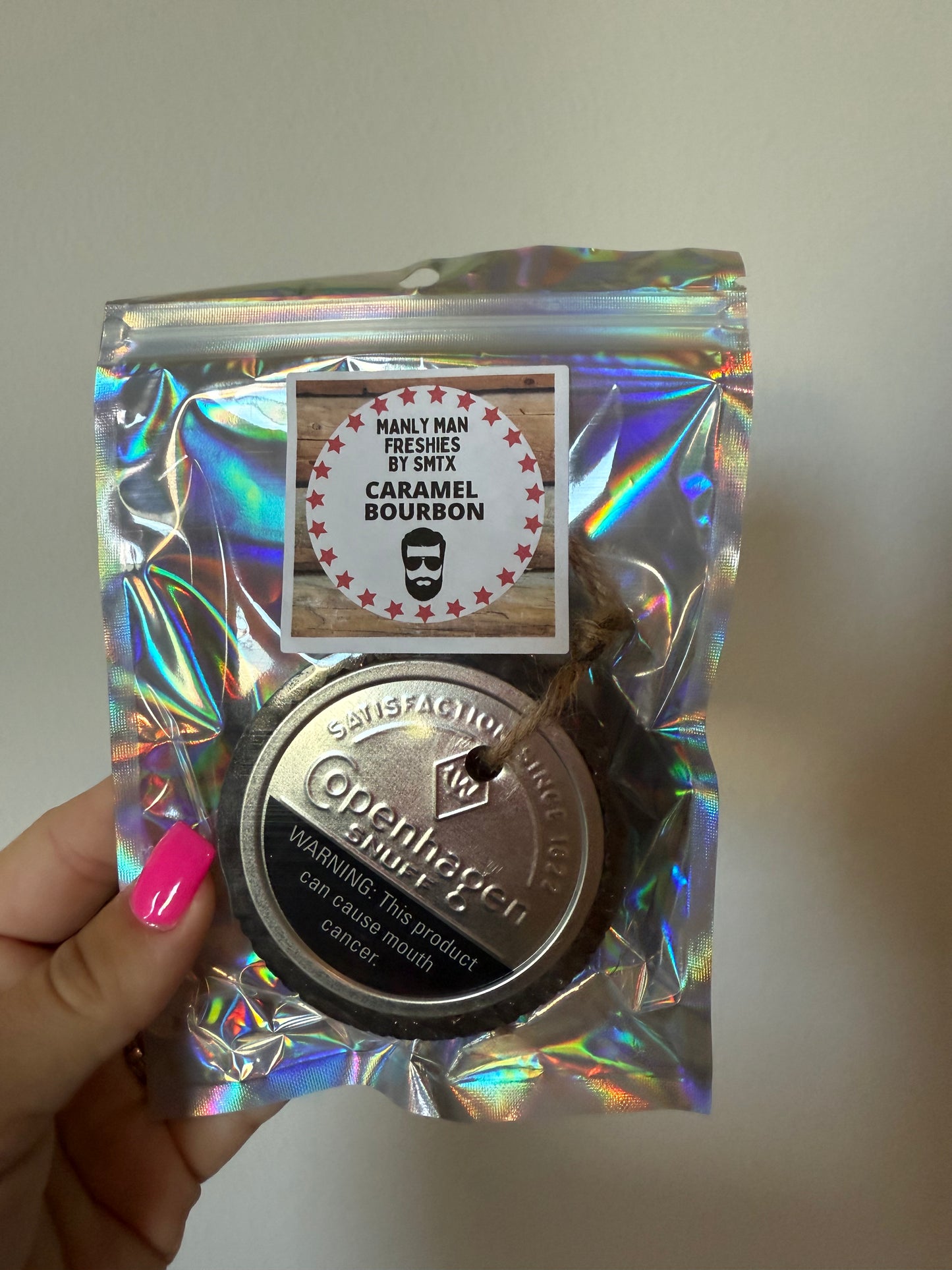 Copenhagen Men’s Car Freshie- Caramel Bourbon