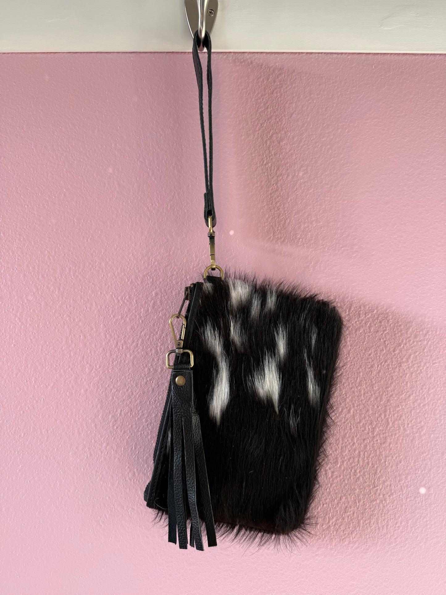 Cowhide Wristlet