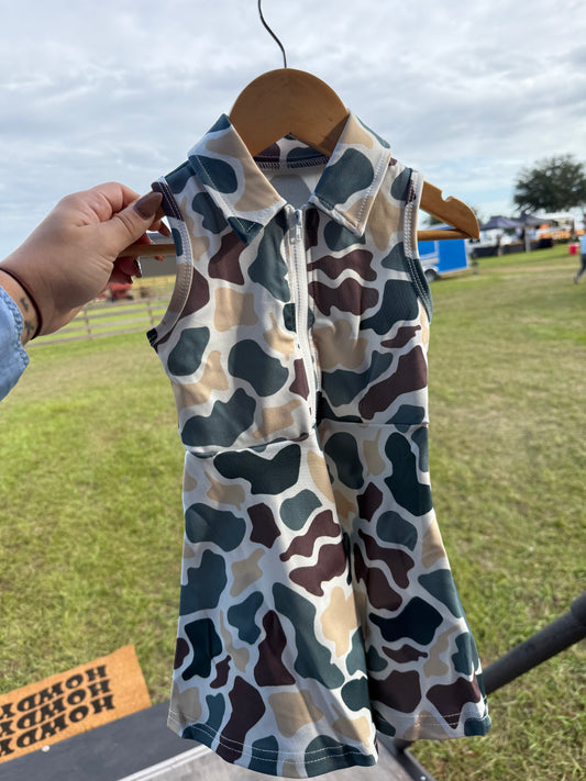 Camo Girls Athletic Dress