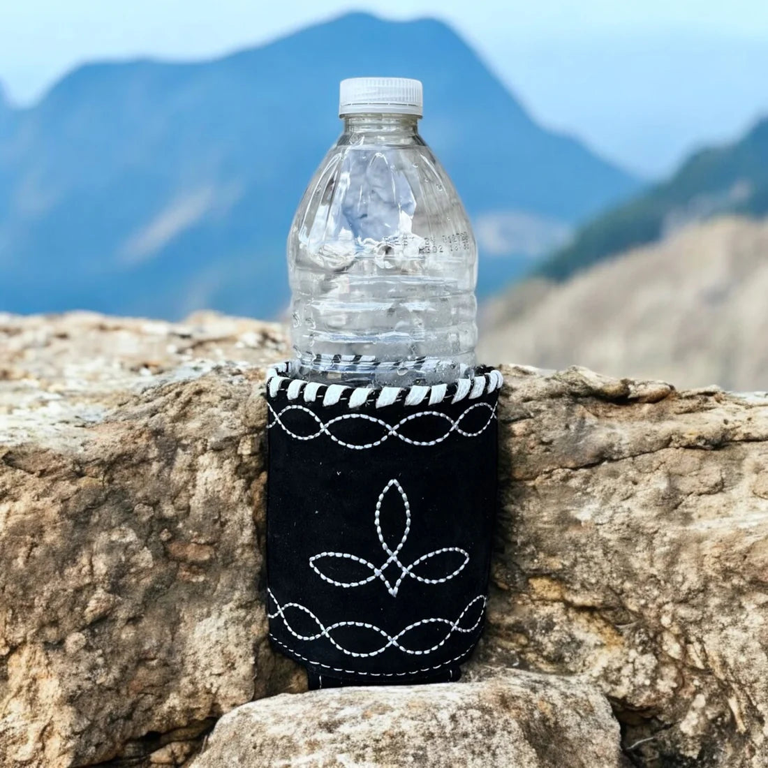 Black Boot-stitch Koozie