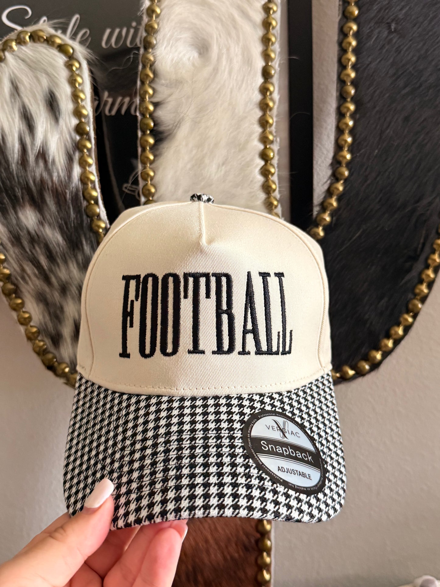 Plaid Football Hat