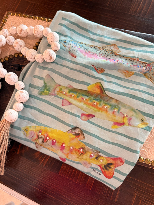 Fish Rhinestone Tee