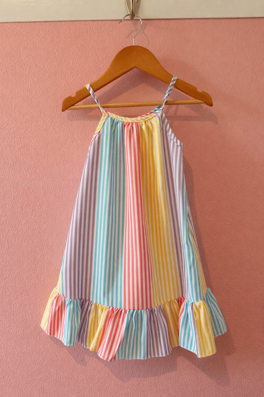 Girls Summer Stripped Dress