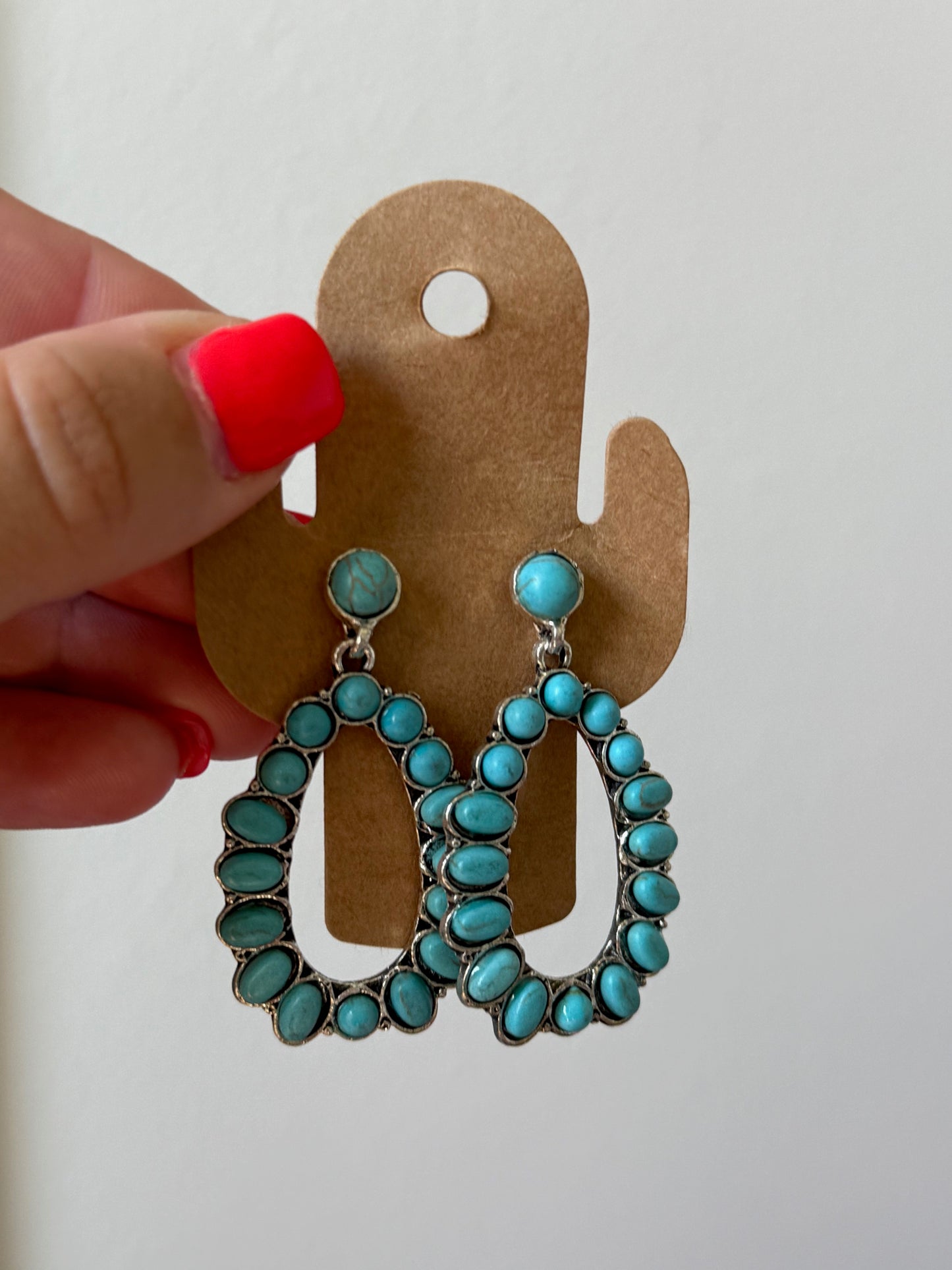 Turquoise Loop Earrings