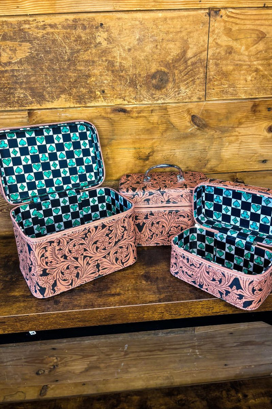 Toole & Turquoise Cosmetic Bag